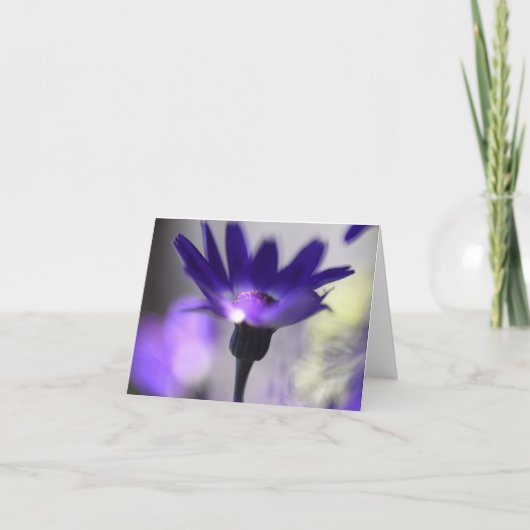 Magische Paarse Bloem Bedankkaart (Voorkant)