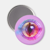 Magische Paarse Fantasy Dragon's oog Magneet (Voorkant / Achterkant)