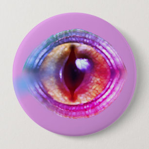 Magische Paarse Fantasy Dragon's oog Ronde Button 4,0 Cm