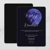 Magische paarse maanfoto kaart (Voorkant / Achterkant)