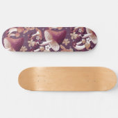 Magische Paarse paddenstoel Skateboard (Horizontaal)