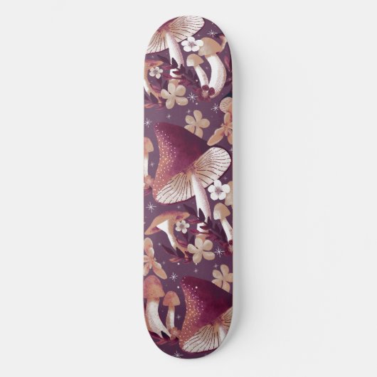 Magische Paarse paddenstoel Skateboard (Voorkant)