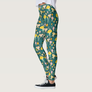 Magische paddenstoelen Kute Butterflies Slakken La Leggings