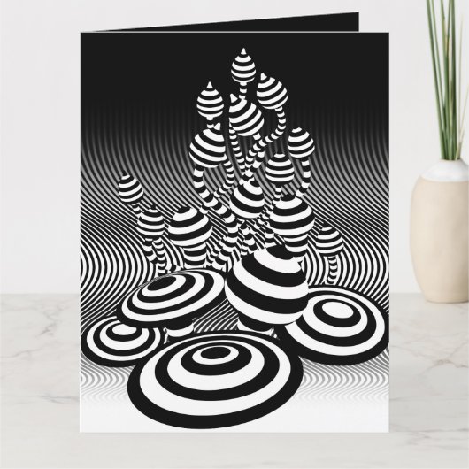 Magische paddenstoelen met grote eetkaart kaart (Voorkant)