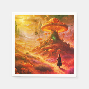 Magische Paddenstoelen Planeet Servet