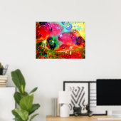 Magische paddenstoelen - Poster (Thuiskantoor)