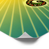 Magische paddenstoelen - psychedelisch poster (Hoek)