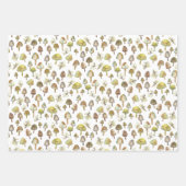 Magische paddenstoelen Waterverf Forest Pattern Gi Inpakpapier Vel (Voorkant)