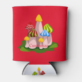 Magische paddenstoelkathedraal Thunder_Cove Blikjeskoeler (Voorkant)