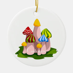 Magische paddenstoelkathedraal Thunder_Cove Keramisch Ornament