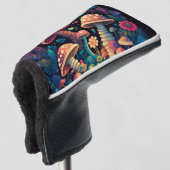 Magische paddestoelen golfheadcover (3/4 voorkant)