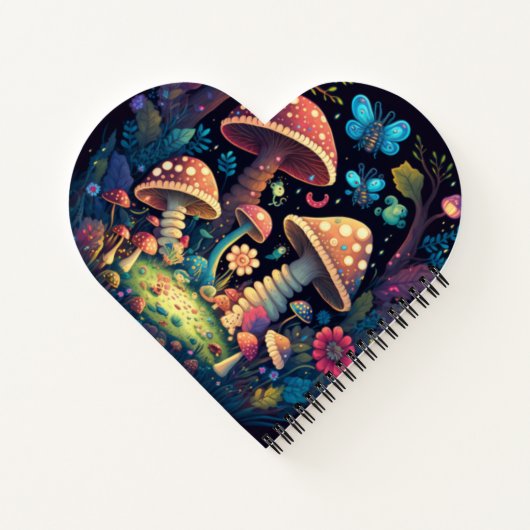 Magische paddestoelen notitieboek (Achterkant)