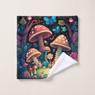 Magische paddestoelen washandje