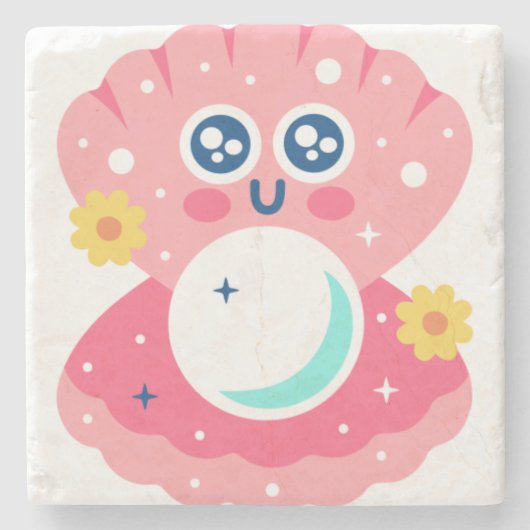 Magische parels stenen onderzetter (Voorkant)