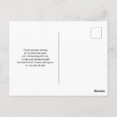 Magische pasta's en een regenboog bedankt briefkaart (Achterkant)