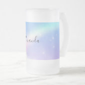 Magische pasta's en regenboog matglas bierpul (Voorkant rechts)