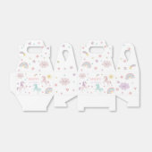 Magische pastei Unicorn Rainbow Birthday Bedankdoosjes (Uitgevouwen)