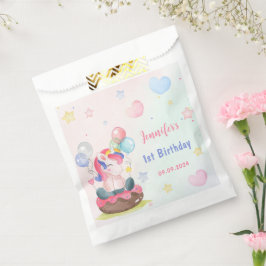 Magische pastei Unicorn Rainbow Birthday Bedankzakje
