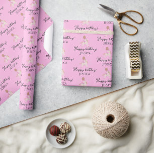 Magische pastei Unicorn Rainbow Birthday Cadeaupapier