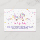 Magische pastei Unicorn Rainbow Birthday Informatiekaartje (Voorkant)