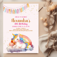 Magische pastei Unicorn Rainbow Birthday
