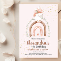 Magische pastei Unicorn Rainbow Birthday