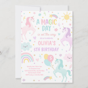 Magische pastei Unicorn Rainbow Birthday Kaart