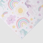 Magische pastei Unicorn Rainbow Birthday Tissuepapier (Detail)