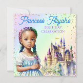 Magische pasteiprinses Fantasy Rainbow Castle Kaart (Voorkant)