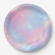 Magische Pastel Roze Blauwe Sterren Stelsel Kosmis