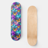 Magische pastel waterverf vlinders Girly Skateboard (Voorkant)
