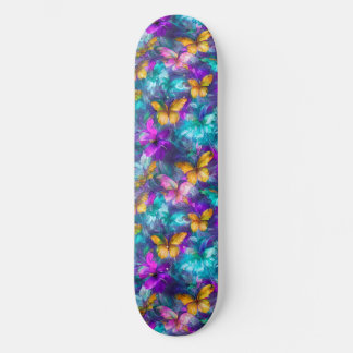 Magische pastel waterverf vlinders Girly Skateboard