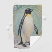 magische pastelpinguïn golfhanddoek (Insitu)