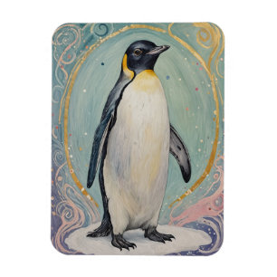 magische pastelpinguïn magneet