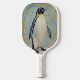 magische pastelpinguïn pickleball paddle