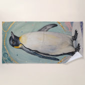 magische pastelpinguïn strandlaken (Voorkant)