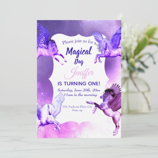 Magische Pegasus Universe. Kaart (Staand voorkant)