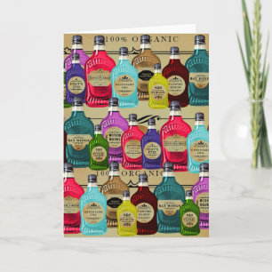 Magische Potie Apothecaire Halloween Tonic Fles Kaart