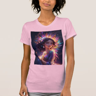 Magische Prinses in Tiara T-shirt Kleur Keuze