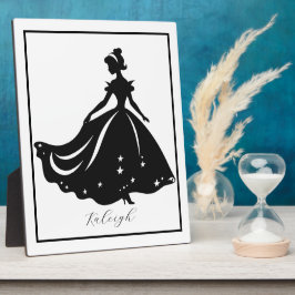 Magische prinses Sillouette gepersonaliseerde prin Fotoplaat