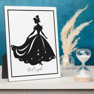 Magische prinses Sillouette gepersonaliseerde prin Fotoplaat