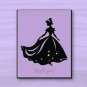 Magische prinses Sillouette gepersonaliseerde prin Poster