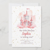 Magische Prinses Verjaardagsuitnodiging, Prinses 1 Kaart (Voorkant)