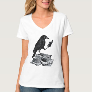 Magische Raaf met Academische Boeken T-shirt