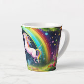 Magische Rainbow Unicorn Koffie Mok Design (Rechterhoek)