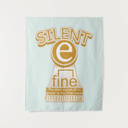 Magische regel PHONICS leren Engels Wandkleed (Voorkant)