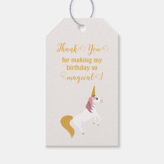 Magische Regenbogen en Eenhoorns  Cadeaulabel (Voorkant)