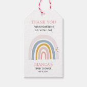 Magische Regenboog Baby shower Dank u Gift Labels Cadeaulabel (Voorkant)