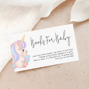 Magische Regenboog Eenhoorn Baby Shower Boeken Ver Informatiekaartje