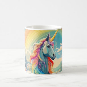 Magische Regenboog Eenhoorn Fantasie Kunst Mytholo Koffiemok